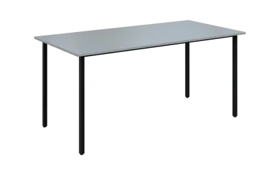 JSB 160N Jídelní stůl 1600 x 800 mm, deska šedá / podnož černá